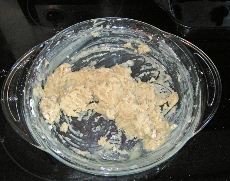 Mix together with fork until ingredients are thoroughly mixed together.